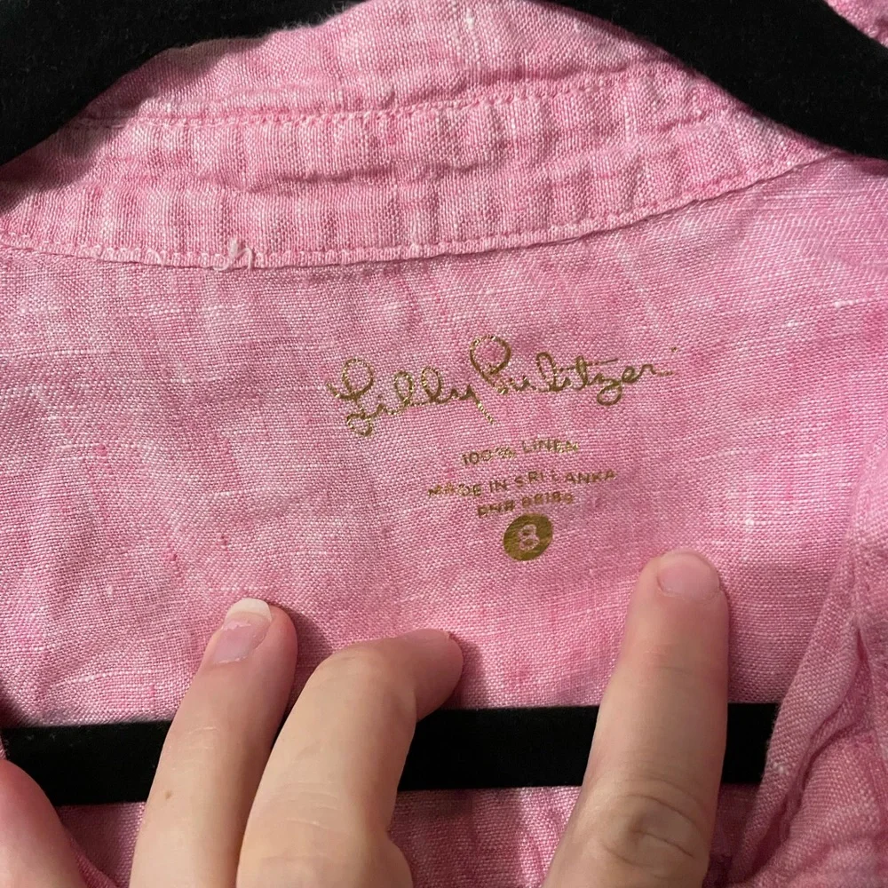 Lilly Pulitzer Linen Tunic - 8 - Picture 2 of 3